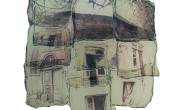 No.1480-The-Dormant-Yellow-series-Polaroid-Photography-a-collage-of-9-images-all-transferred-to-glass-24×24-cm-2013