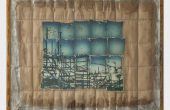 Exposed series, Mixed media, Polaroid Photography, a collage of 20 images, all transferred to glass, 34 X 45 cm, 2015-2018