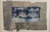 ”Expedition No.1″, from “Expedition” series , mixed media, polaroid photography, a collage of two images all transferred onto a glass, 24 x 33.5 cm, unique edition, 2018