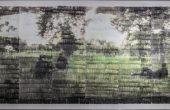 Untitled, from “Phototrope” series, analog photography, image transferred on paper, unique edition, 90×175 cm, 2019